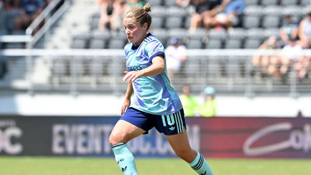 Kim Little of Arsenal during the pre season friendly match between Washington Spirit and Arsenal Women at Audi Field on