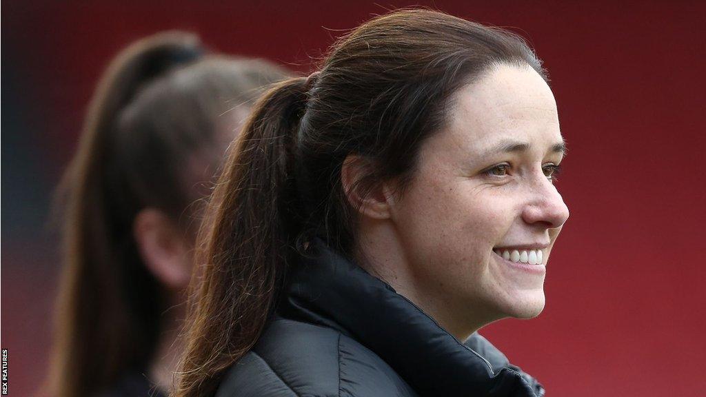 Bristol City head coach Lauren Smith smiling