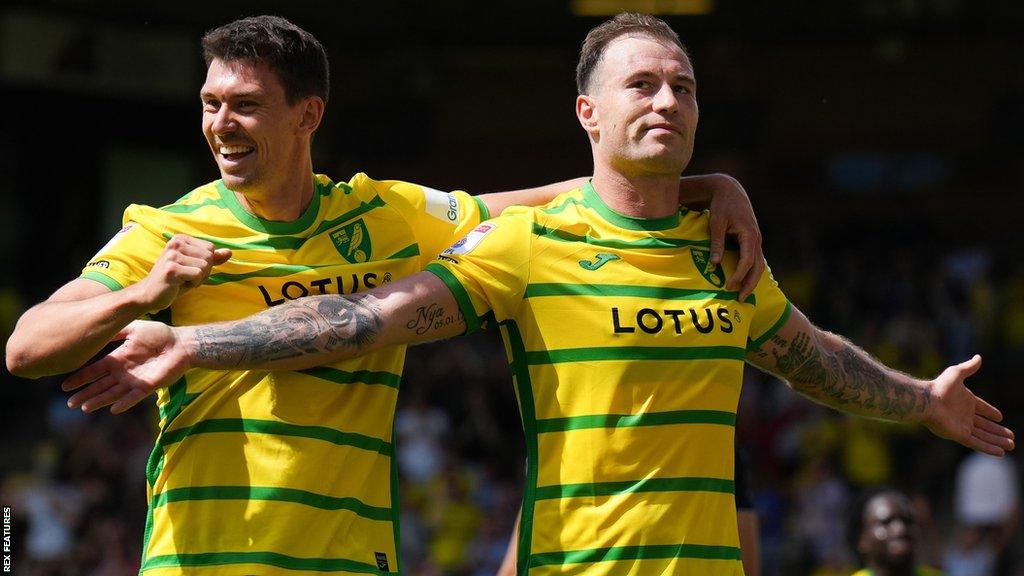 Ashley Barnes scores for Norwich against Millwall