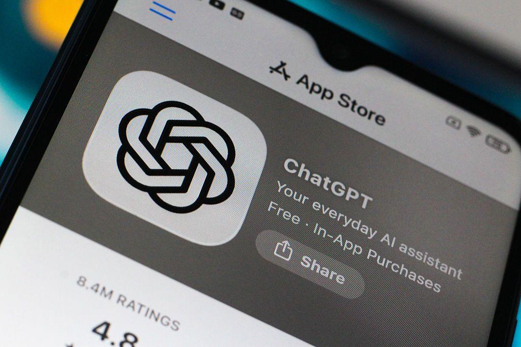 ChatGPT logo on a phone