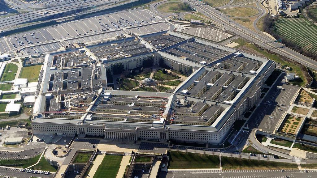 the pentagon building in Washington in the US