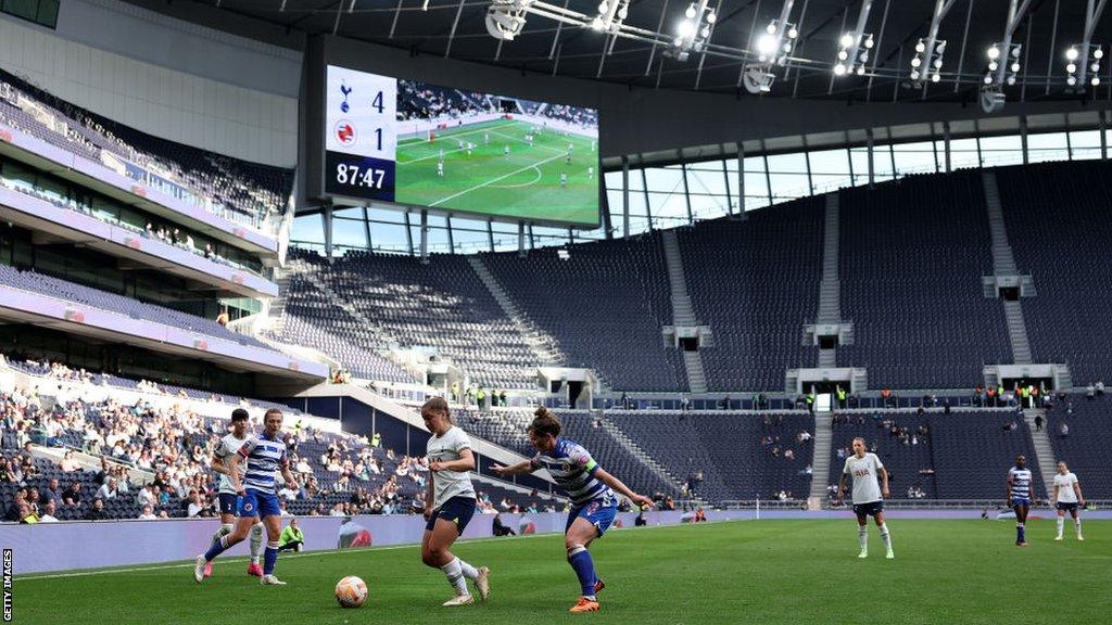 A general view during the FA Women's Super League match between Tottenham Hotspur and Reading at Tottenham Hotspur Stadium