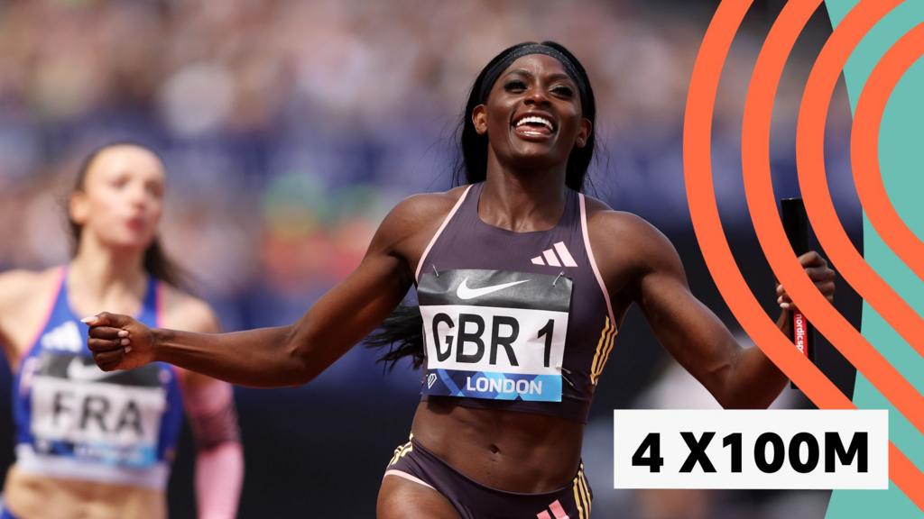 Great Britain win 4x100m relay in London