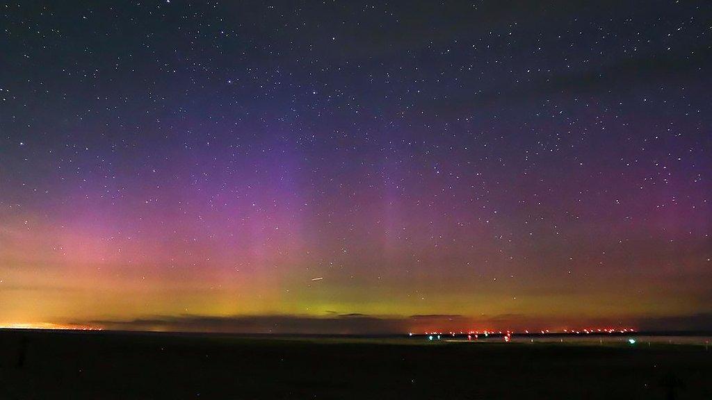 Northern Lights from Wells-next-the-Sea, Norfolk