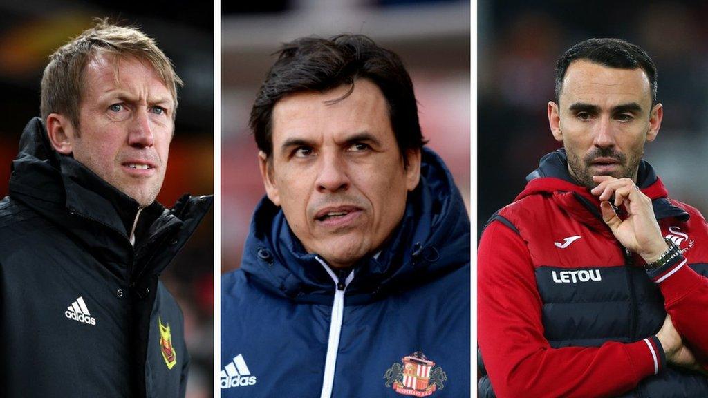 Graham Potter, Chris Coleman and Leon Britton are among the possibilities to be the next Swansea City manager