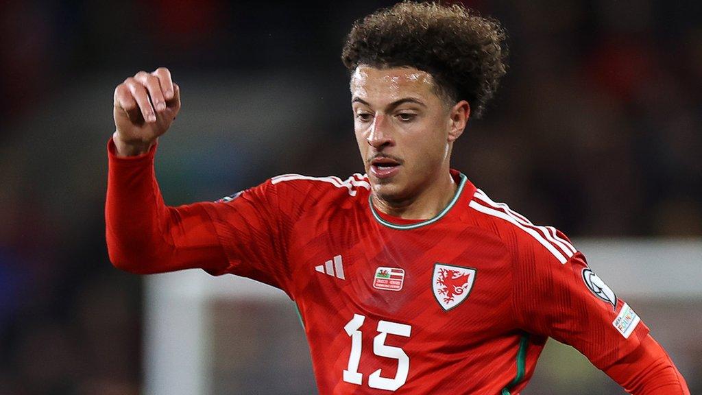 Ethan Ampadu chases the ball for Wales