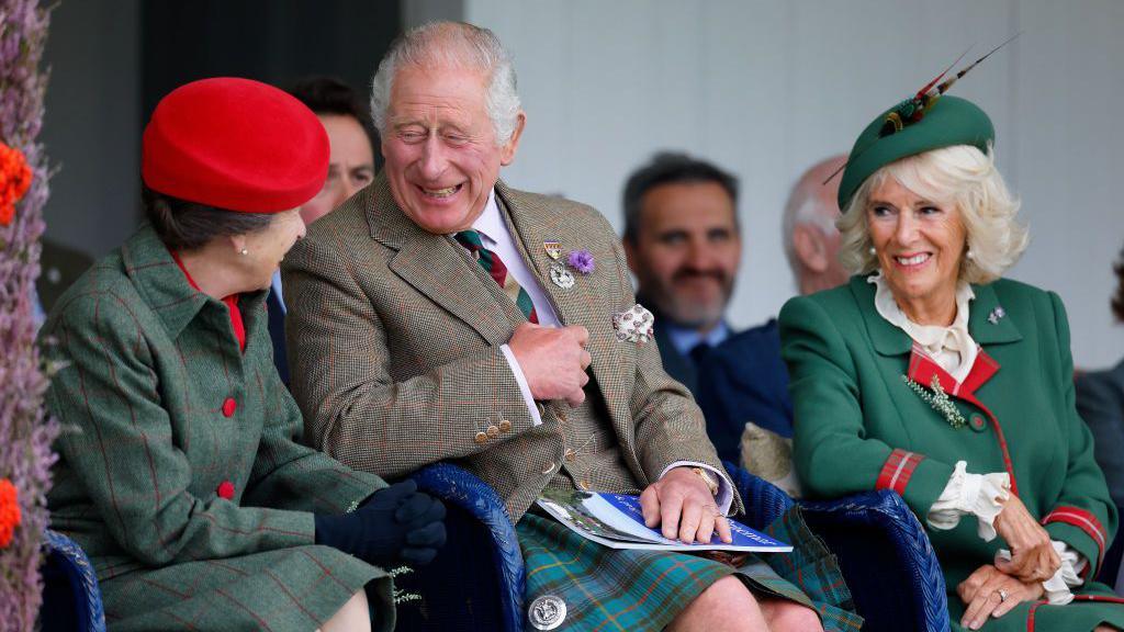 Princess Anne, Princess Royal, Prince Charles, Prince of Wales and Camilla, Duchess of Cornwa