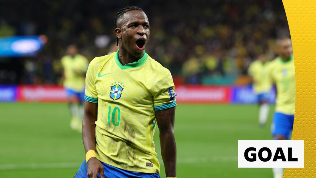 Vinicius Jr scores as Brazil book World Cup spot