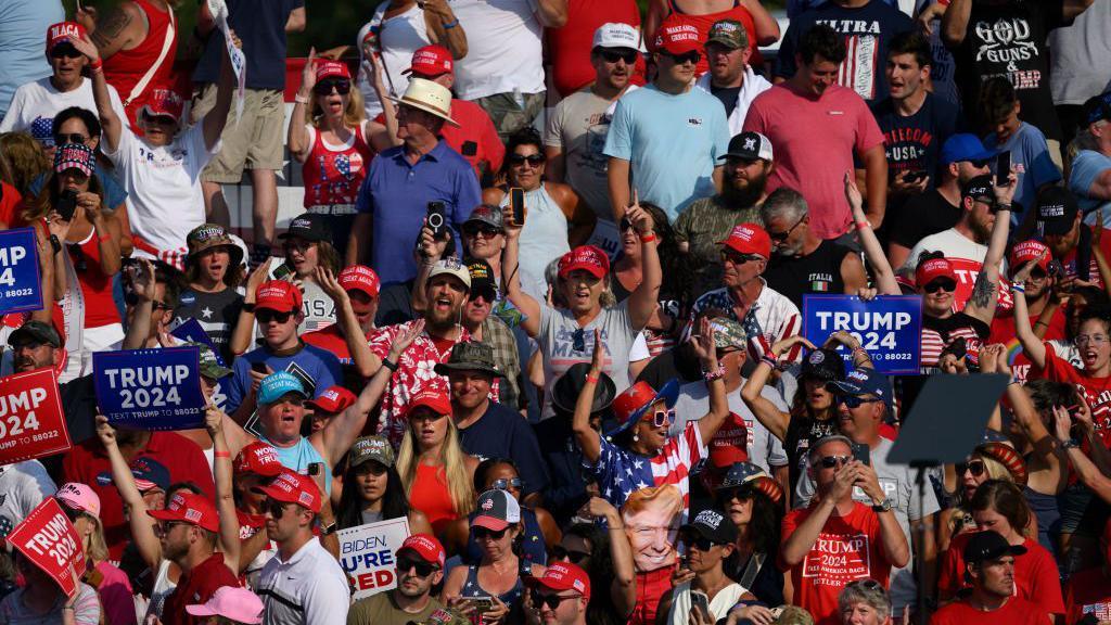 Supporters of former U.S President Donald Trump