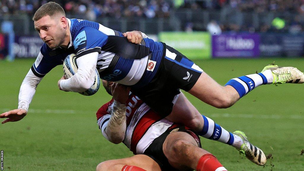 Finn Russell in action for Bath