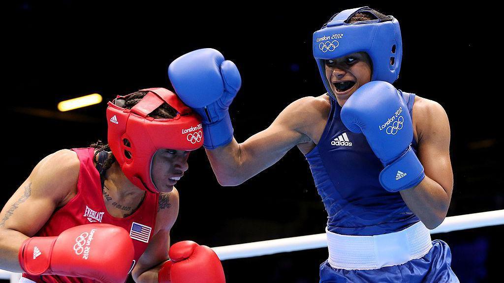 Natasha Jonas in her bout against Quanitta Underwood at London 2012