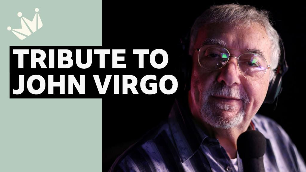 The Crucible Pays Tribute To John Virgo At World Championship