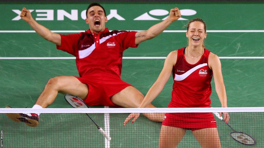 Chris and Gabby Adcock won Commonwealth Games gold in Glasgow in 2014