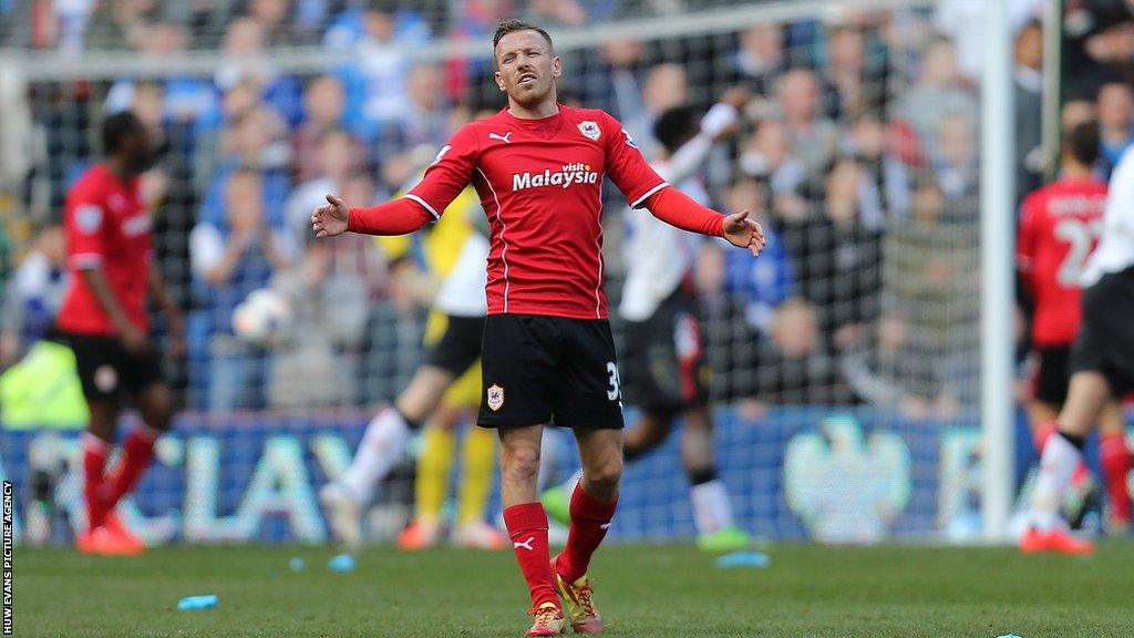 Craig Bellamy in action for Cardiff