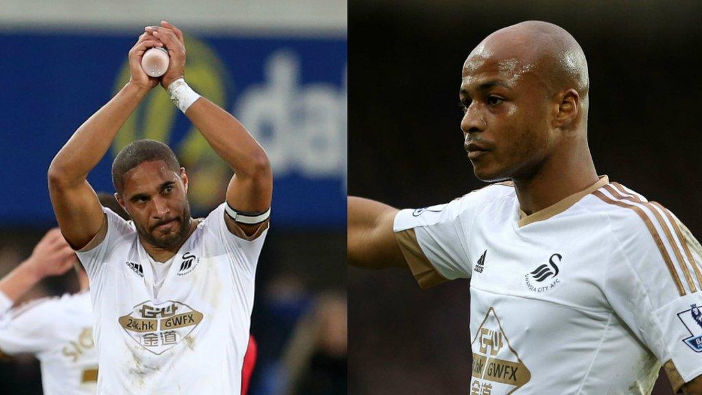 Ashley Williams and Andre Ayew