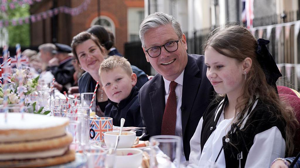 Prime Minister Sir Keir Starmer hosts a VE Day 80th Anniversary street party at Downing Street