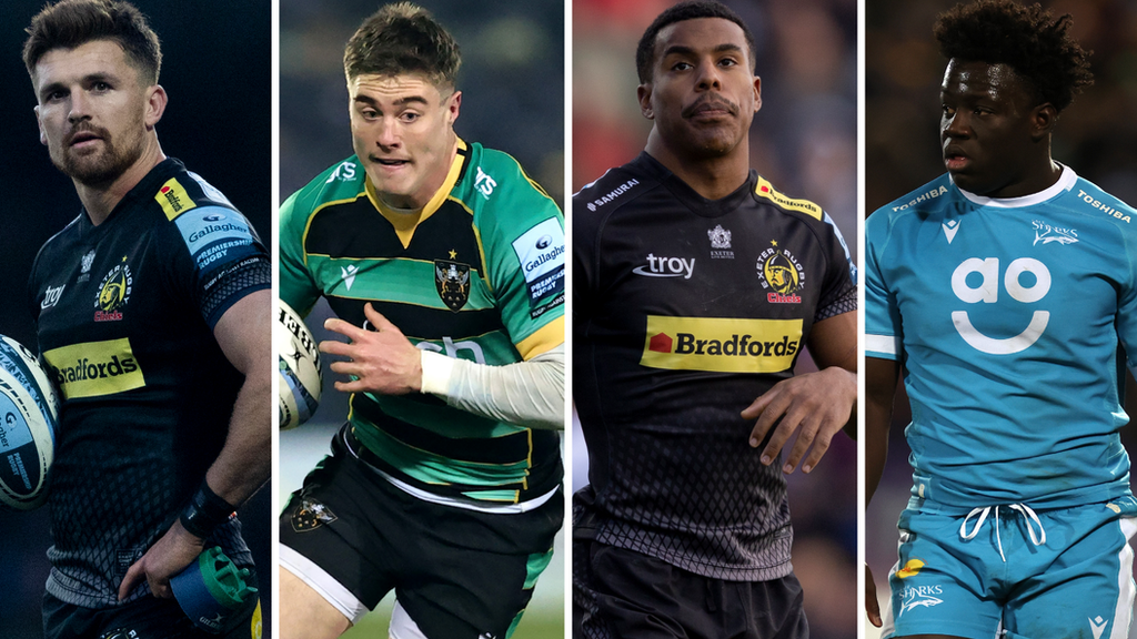 Henry Slade, Tommy Freeman, Immanuel Feyi-Waboso and Asher Opoku-Fordjour