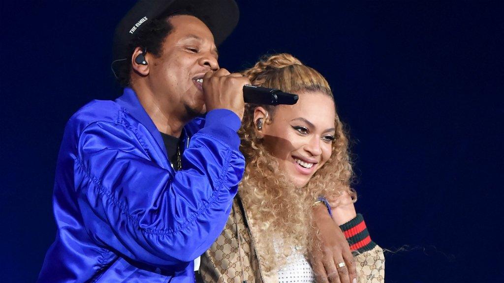 Beyonce and Jay-Z in Cardiff