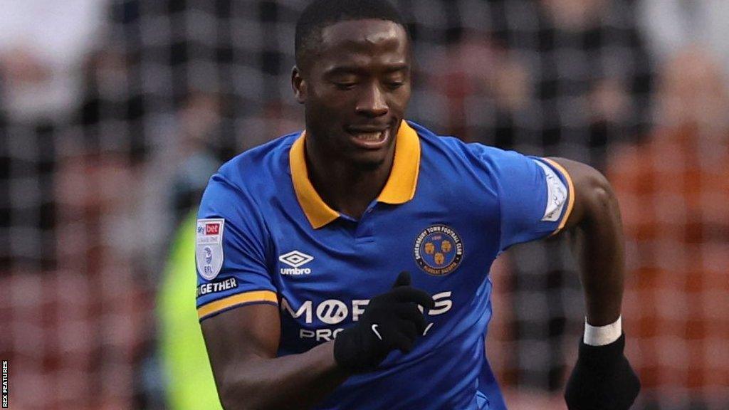 Shrewsbury top scorer Daniel Udoh