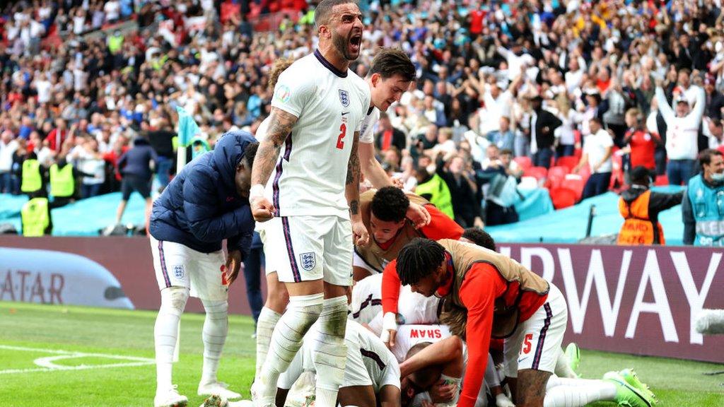 England celebrate