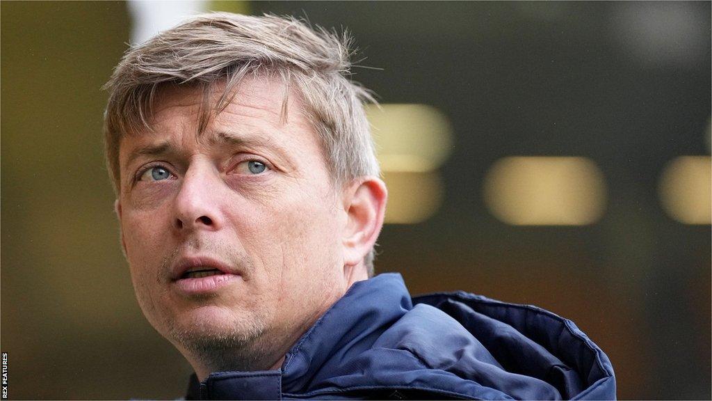 Blackburn Rovers manager Jon Dahl Tomasson looks on