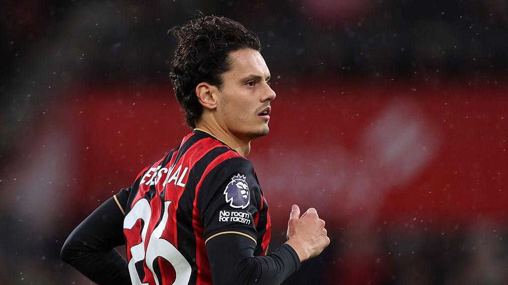 Enes Unal during the Premier League match between Bournemouth and Nottingham Forest