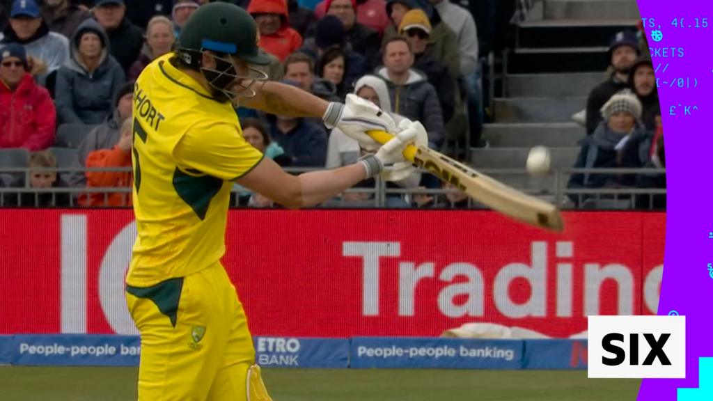 Watch: Short smashes 'monstrous' six out the ground