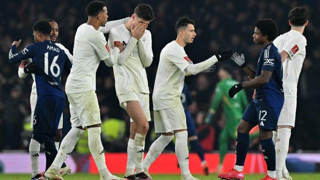 Arsenal and Kai Havertz dejected after FA Cup defeat