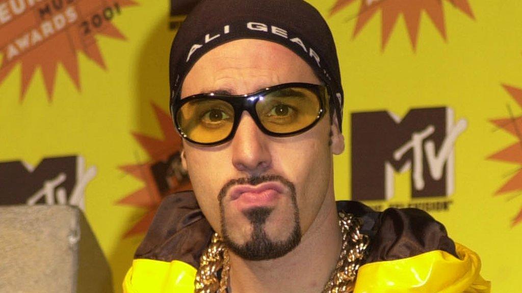 Sacha Baron Cohen a Ali G during MTV Europe Music Awards 2001