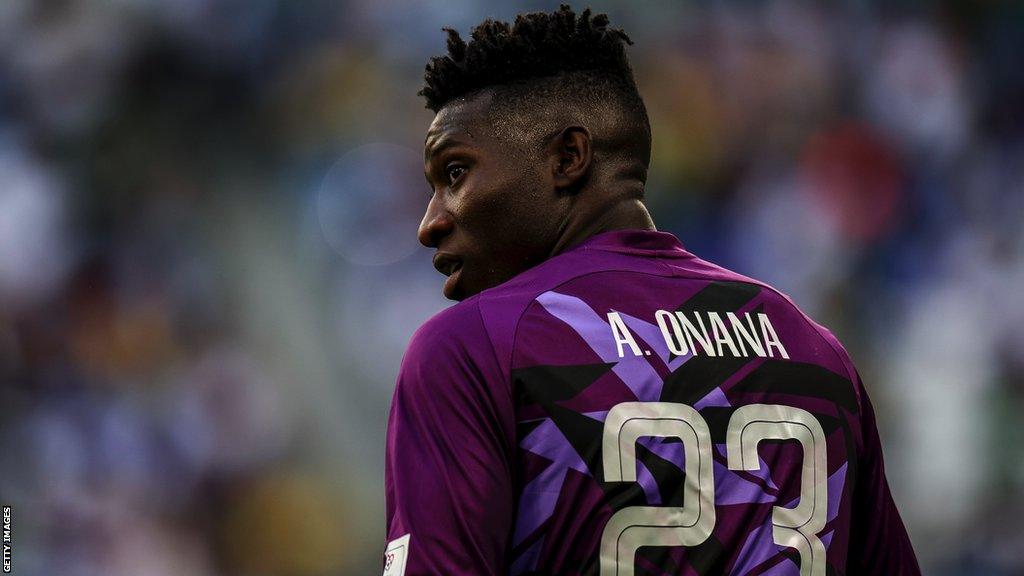 Cameroon goalkeeper Andre Onana