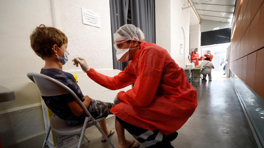 Coronavirus testing in Marseille, France