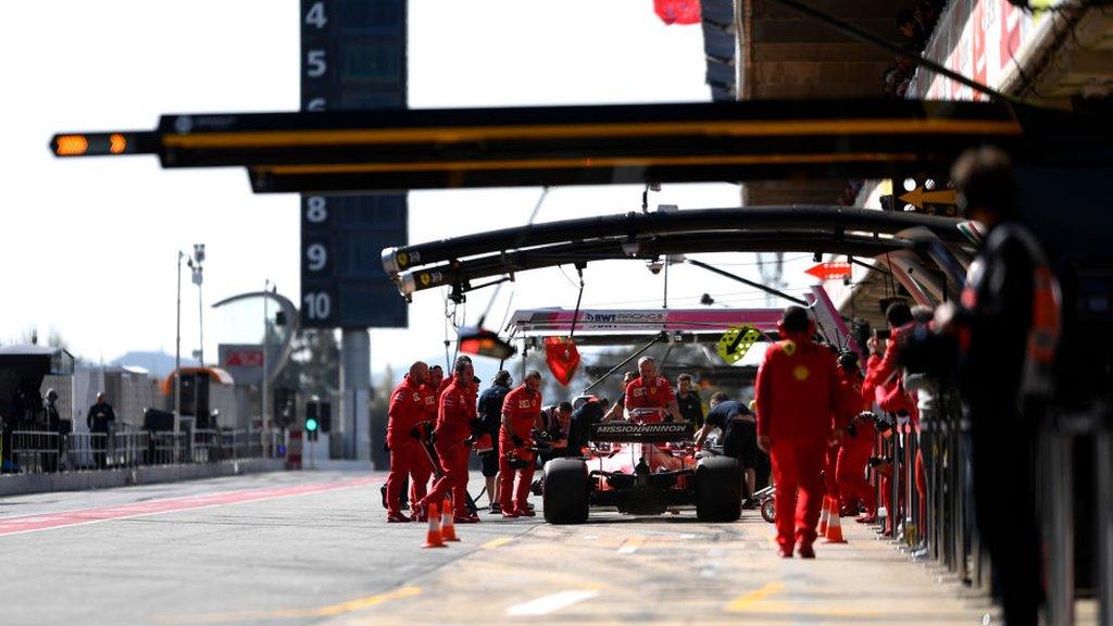 Australian Grand Prix pit lane