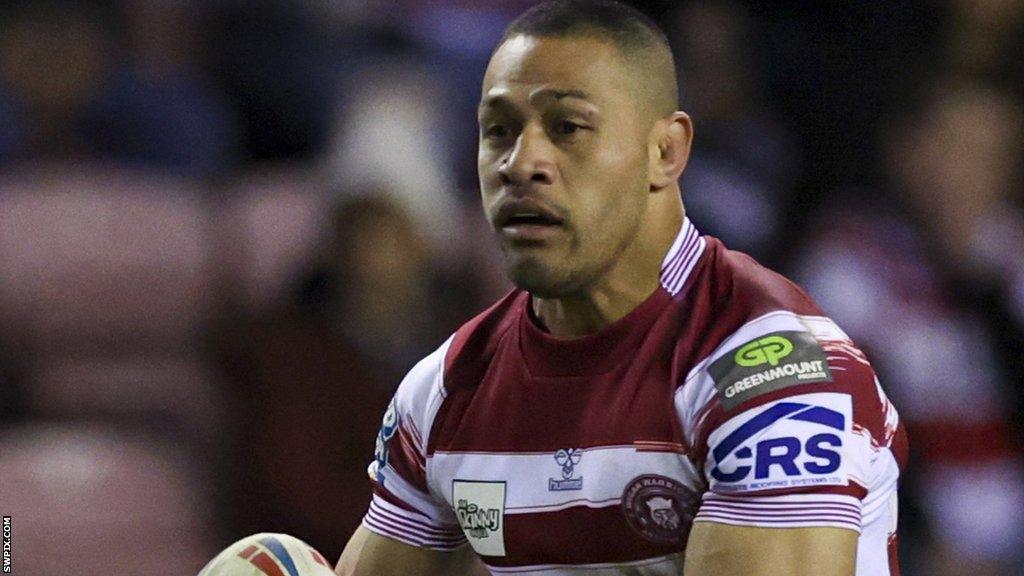 Willie Isa in action for Wigan Warriors