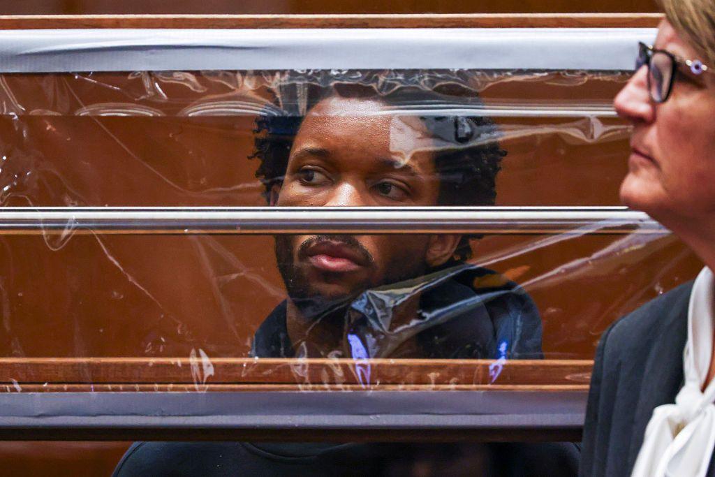 d4vd looks on from behind his defense attorney Marilyn Bednarski (R) during his arraignment for the murder of Celeste Rivas Hernandez at Clara Shortridge Foltz Criminal Justice Center on April 20, 2026 in Los Angeles, California