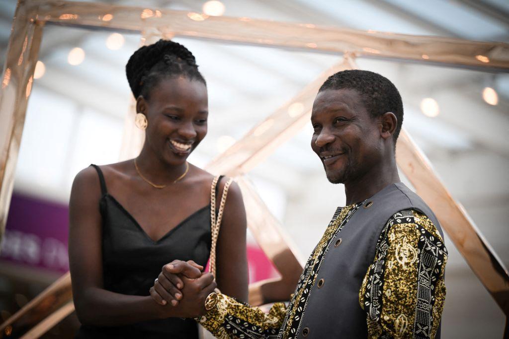 Anna Diakhere Thiandoum (L) and  Ibrahima Mbaye.