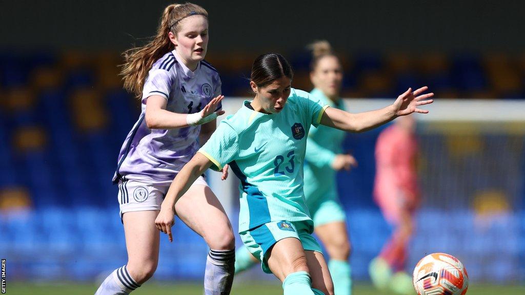 Scotland's Emma Watson and Australia's Kyra Cooney-Cross