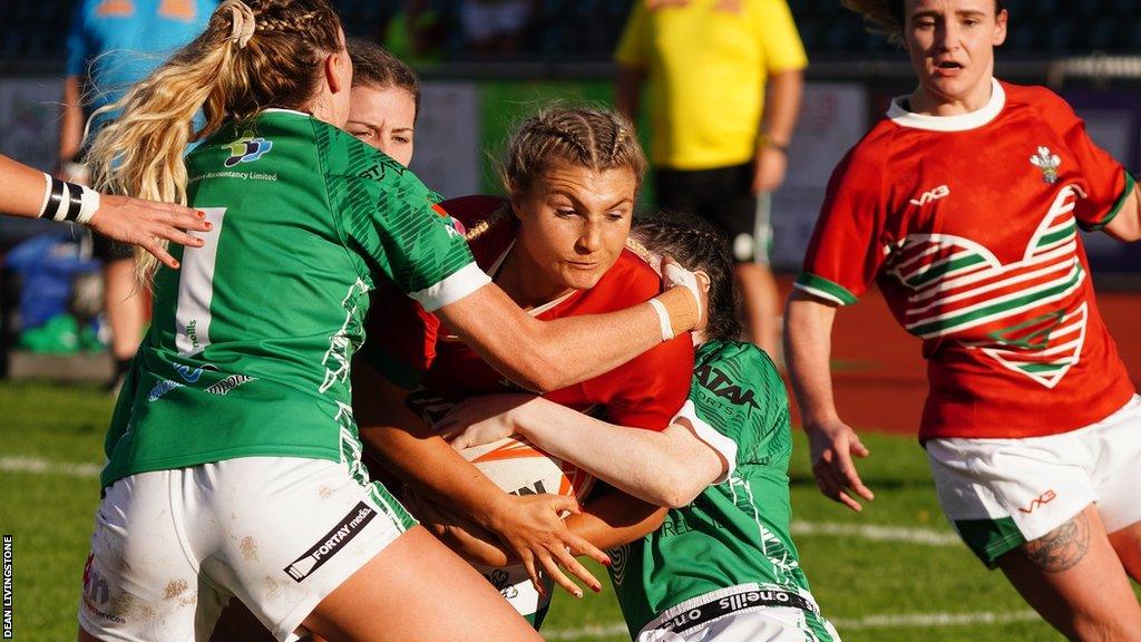 Lowri Norkett-Morgan last played for Wales' rugby league side in a 24-26 loss to Ireland in 2021 when she scored two tries