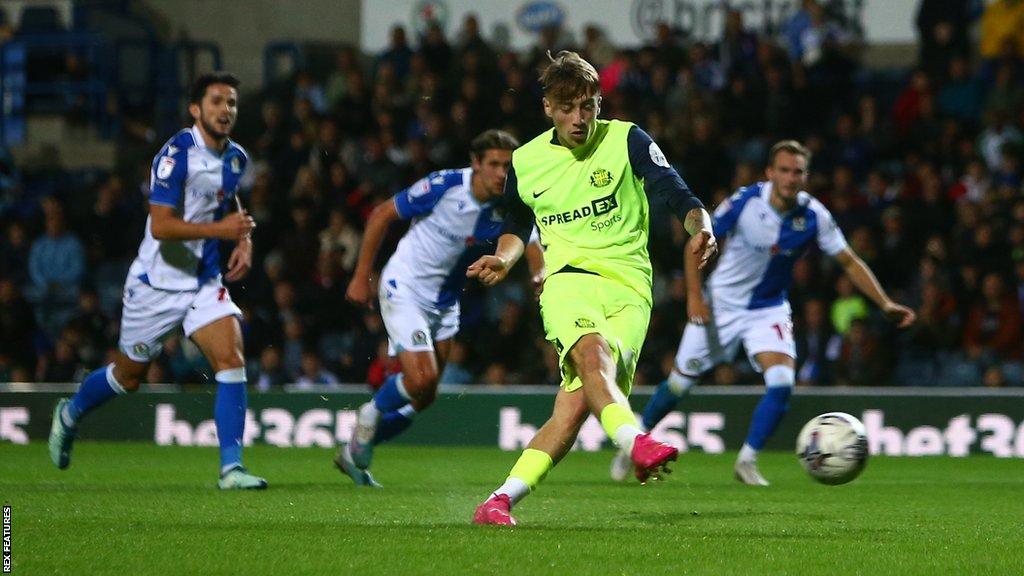 Jack Clarke strikes a penalty for Sunderland to score their first goal