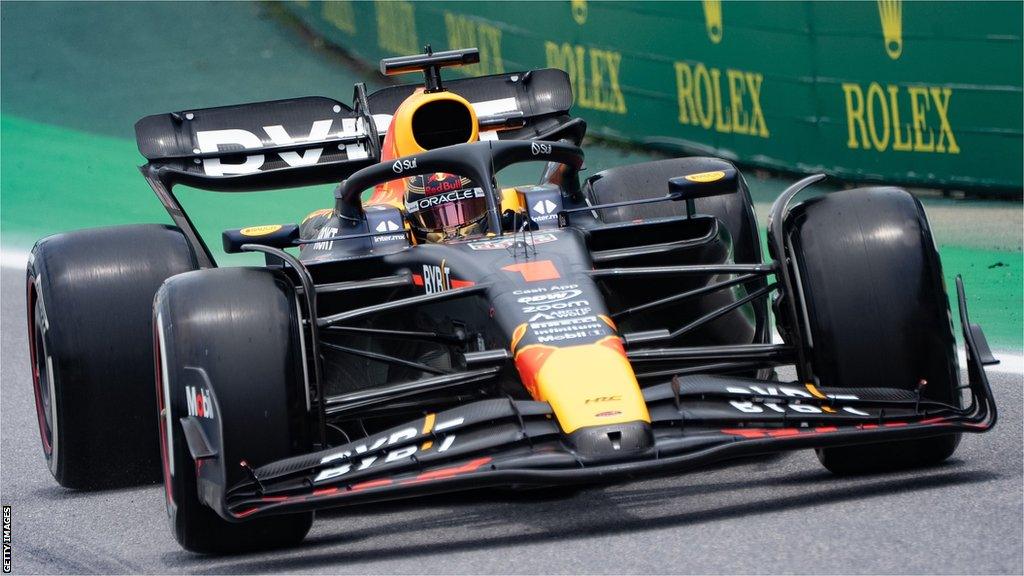 Red Bull's Max Verstappen in Sao Paulo Grand Prix qualifying