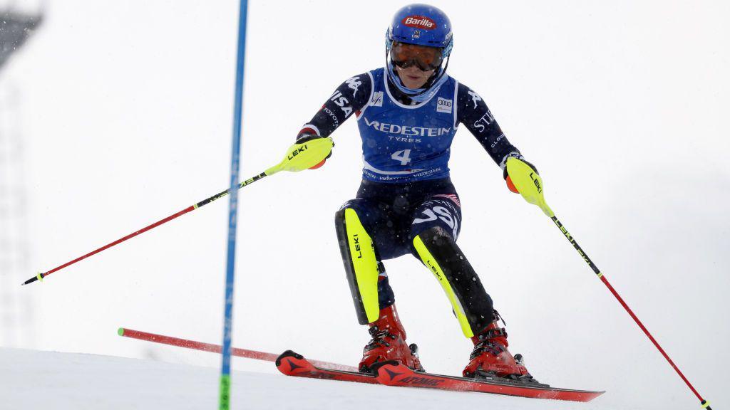 Mikaela Shiffrin in action