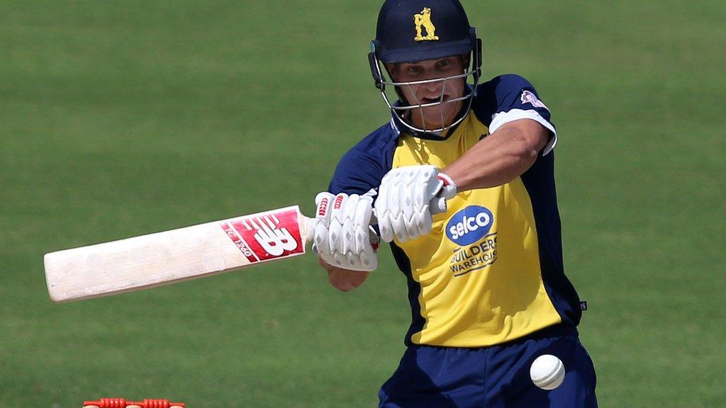 Warwickshire batsman Sam Hain