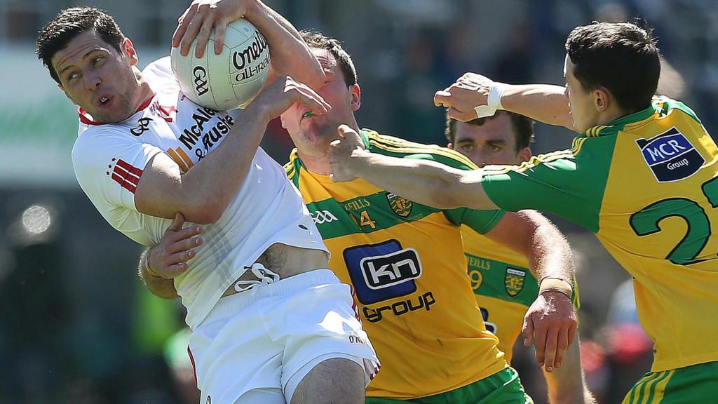 Action from Tyrone against Donegal