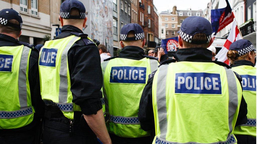 Metropolitan Police Officers in Central London