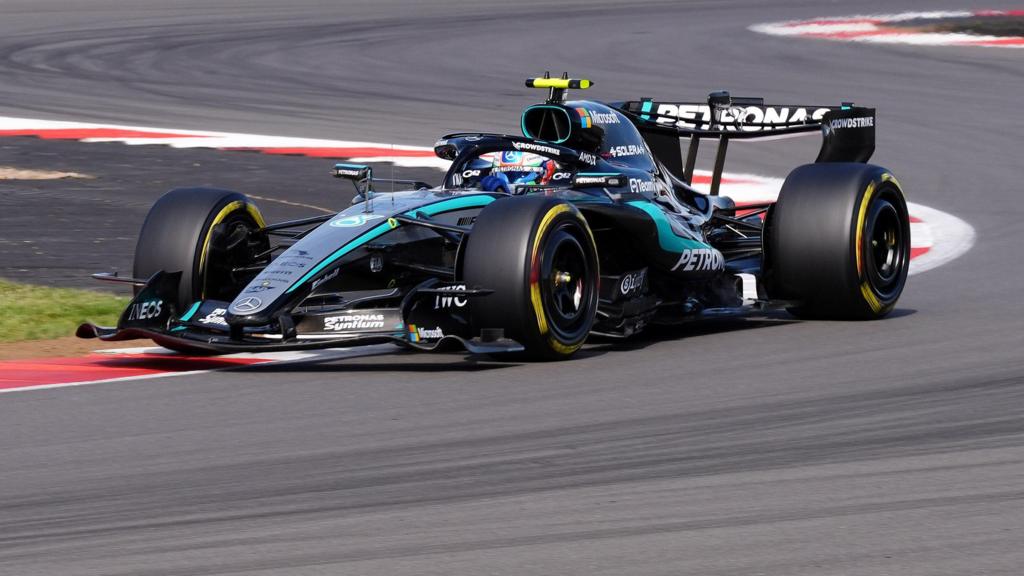 Mercedes' Kimi Antonelli during British Grand Prix sprint qualifying