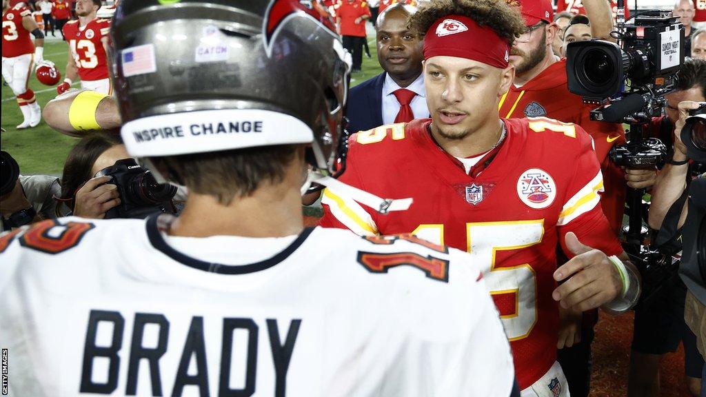 Tom Brady and Patrick Mahomes