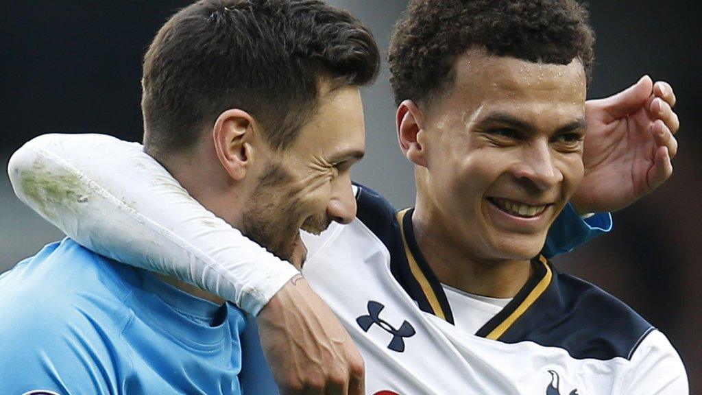 Hugo Lloris and Dele Alli