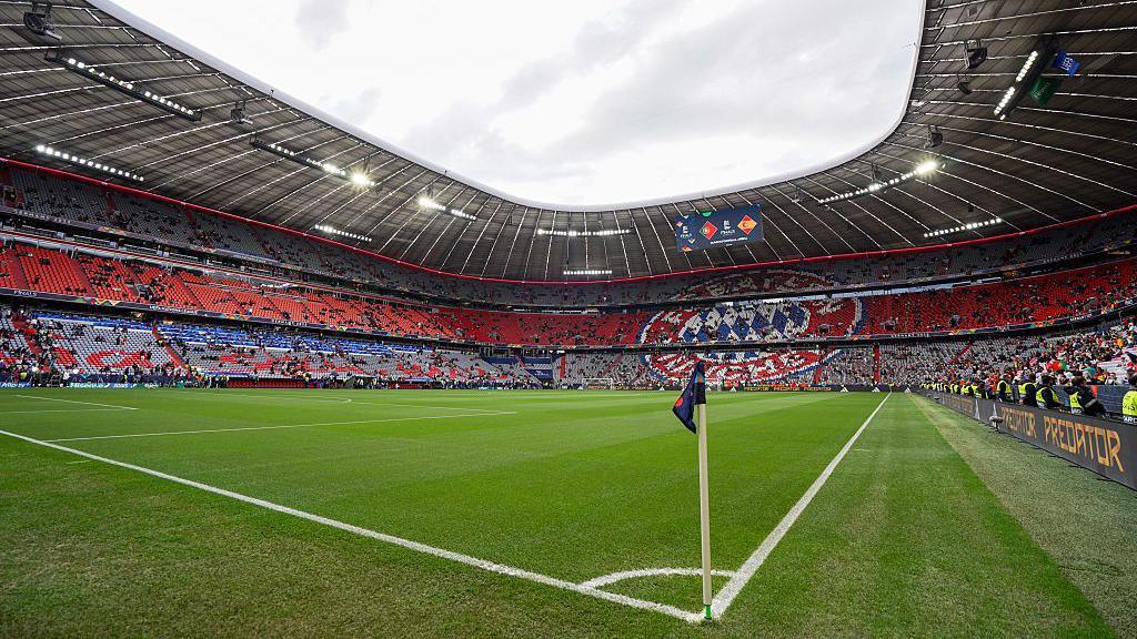 The Allianz Arena in Munich before kick-off on Sunday