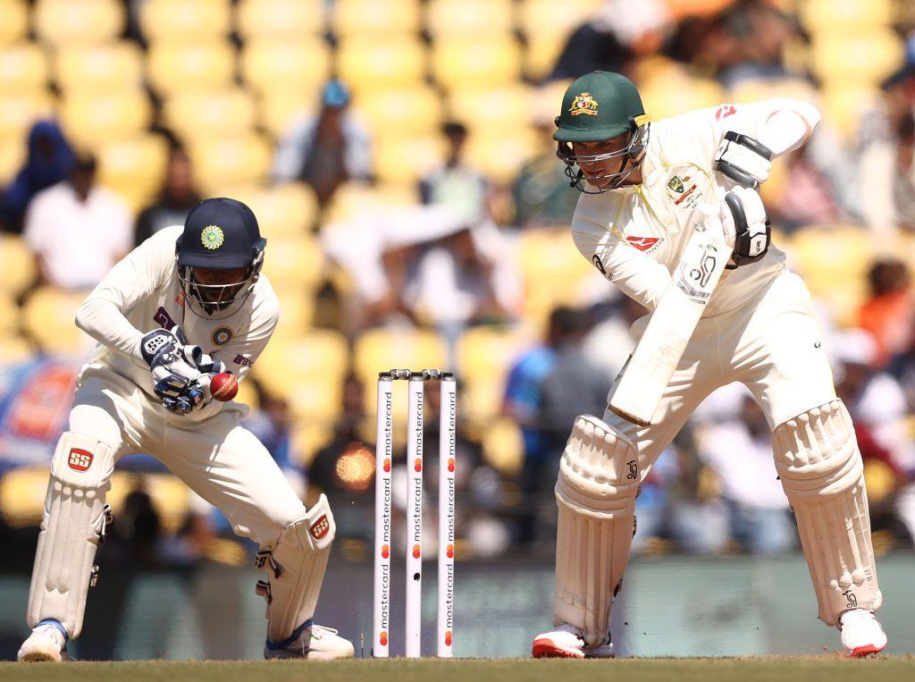 Peter Handscomb batting v India 2023