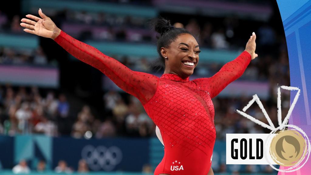 'The best vault she's ever done' - Biles wins gold