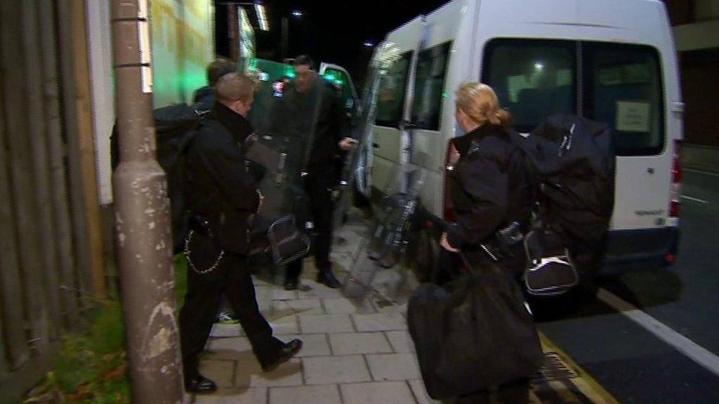 Police outside HMP Bedford